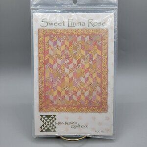 Sweet Emma Rose Quilt Pattern Miss Rosies Finished Size 77 X 77